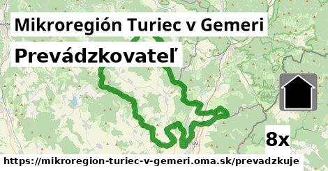 prevádzkovateľ v Mikroregión Turiec v Gemeri