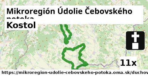 Kostol, Mikroregión Údolie Čebovského potoka