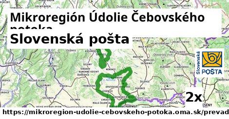 Slovenská pošta, Mikroregión Údolie Čebovského potoka