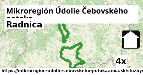 Radnica, Mikroregión Údolie Čebovského potoka