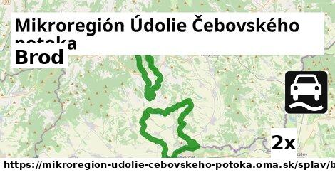 Brod, Mikroregión Údolie Čebovského potoka