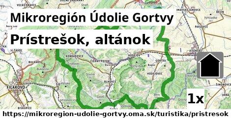 Prístrešok, altánok, Mikroregión Údolie Gortvy