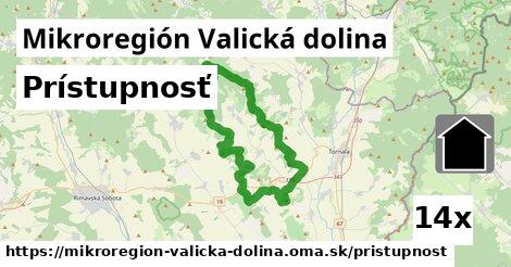 prístupnosť v Mikroregión Valická dolina