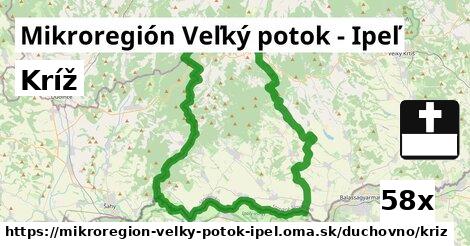 Kríž, Mikroregión Veľký potok - Ipeľ