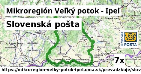 Slovenská pošta, Mikroregión Veľký potok - Ipeľ