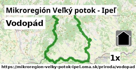 vodopád v Mikroregión Veľký potok - Ipeľ