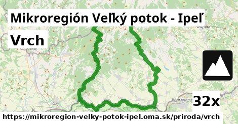 Vrch, Mikroregión Veľký potok - Ipeľ