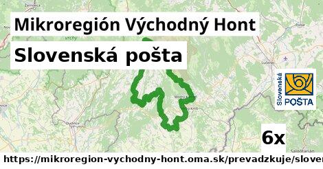 Slovenská pošta, Mikroregión Východný Hont