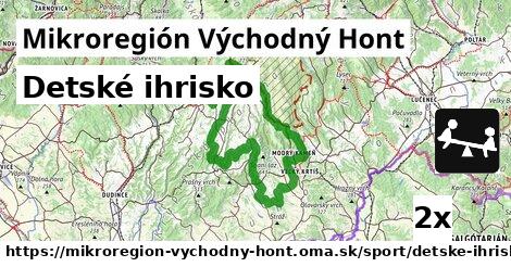 Detské ihrisko, Mikroregión Východný Hont