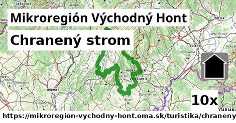 Chranený strom, Mikroregión Východný Hont