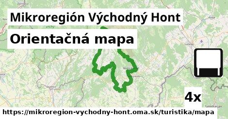 Orientačná mapa, Mikroregión Východný Hont