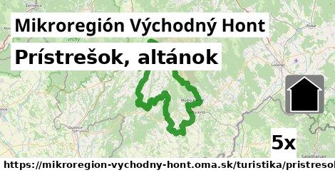 Prístrešok, altánok, Mikroregión Východný Hont