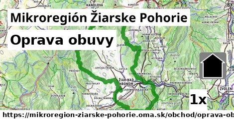 Oprava obuvy, Mikroregión Žiarske Pohorie