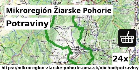 Potraviny, Mikroregión Žiarske Pohorie