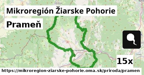 Prameň, Mikroregión Žiarske Pohorie
