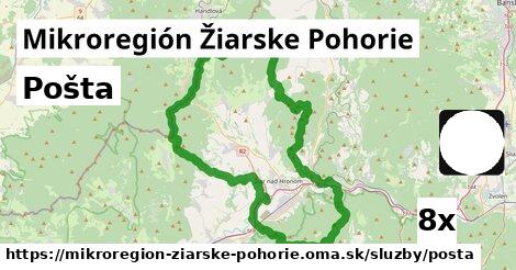 Pošta, Mikroregión Žiarske Pohorie