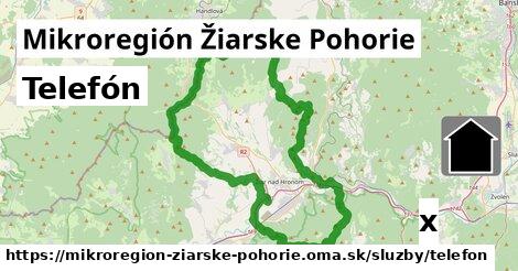 Telefón, Mikroregión Žiarske Pohorie