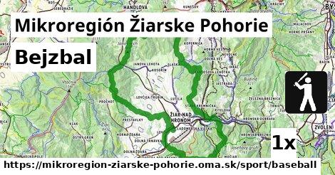 Bejzbal, Mikroregión Žiarske Pohorie