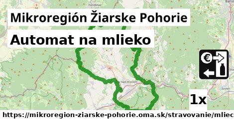 Automat na mlieko, Mikroregión Žiarske Pohorie