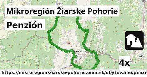 Penzión, Mikroregión Žiarske Pohorie