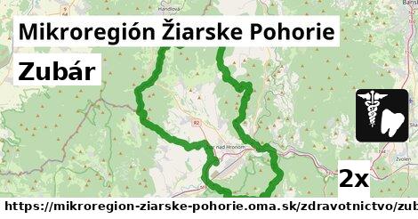 Zubár, Mikroregión Žiarske Pohorie