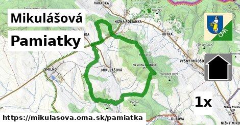 pamiatky v Mikulášová