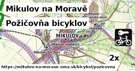 Požičovňa bicyklov, Mikulov na Moravě