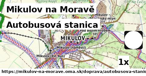 Autobusová stanica, Mikulov na Moravě