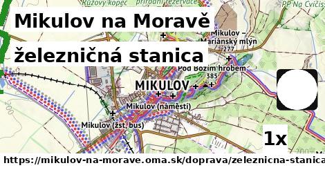 železničná stanica, Mikulov na Moravě