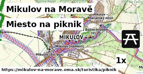 miesto na piknik v Mikulov na Moravě