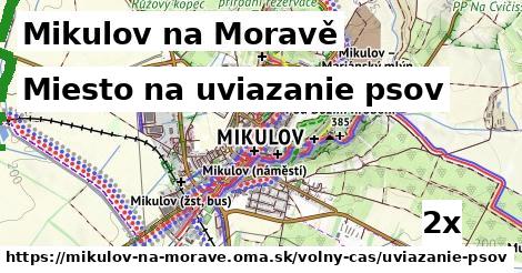 miesto na uviazanie psov v Mikulov na Moravě