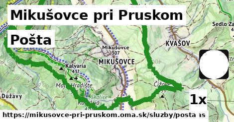 Pošta, Mikušovce pri Pruskom