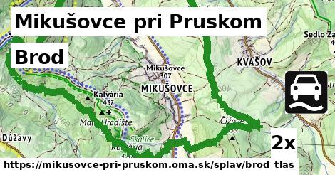 Brod, Mikušovce pri Pruskom