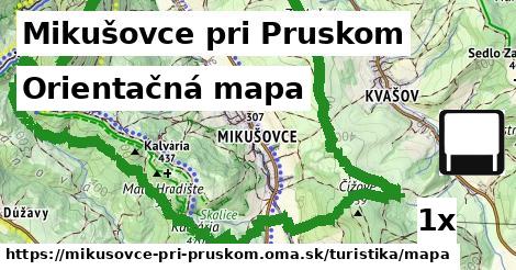 orientačná mapa v Mikušovce pri Pruskom