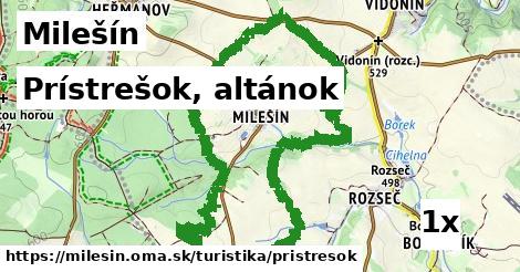 Prístrešok, altánok, Milešín