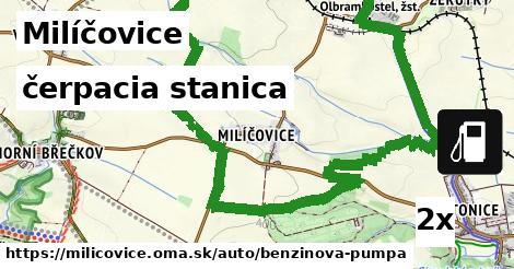 čerpacia stanica, Milíčovice