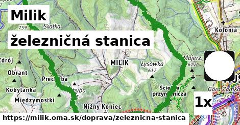 železničná stanica, Milik