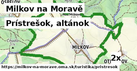 Prístrešok, altánok, Milkov na Moravě