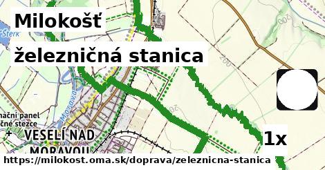 železničná stanica v Milokošť