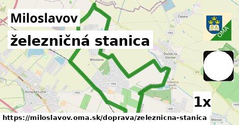 železničná stanica, Miloslavov