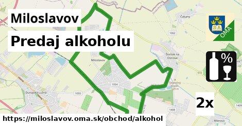 predaj alkoholu v Miloslavov