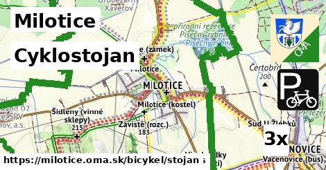 cyklostojan v Milotice