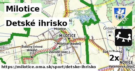 detské ihrisko v Milotice