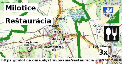 Reštaurácia, Milotice