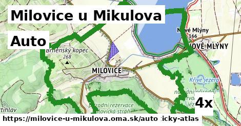 auto v Milovice u Mikulova