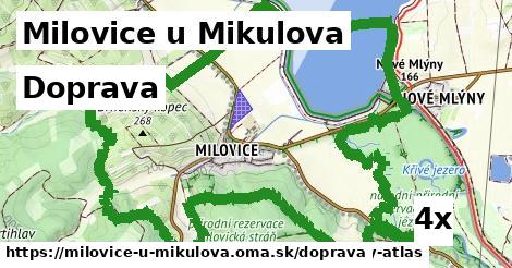 doprava v Milovice u Mikulova