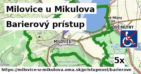 barierový prístup v Milovice u Mikulova