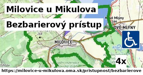 bezbarierový prístup v Milovice u Mikulova