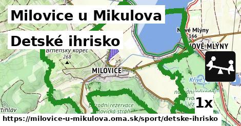 detské ihrisko v Milovice u Mikulova