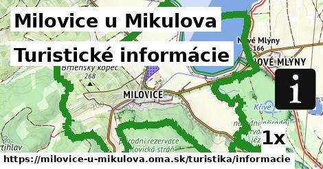 Turistické informácie, Milovice u Mikulova